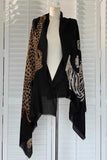Animal Print Sheer Cape