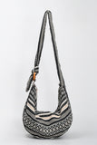 Patterned Knot Strap Hobo Bag