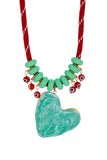 Eclectic Heart Charm Necklace