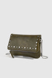 Studded Flap Chain Shoulder Bag