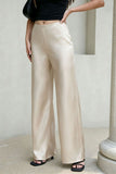 High-Waist Wide-Leg Casual Pants