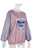 Graphic Sparkle Long Sleeve Top