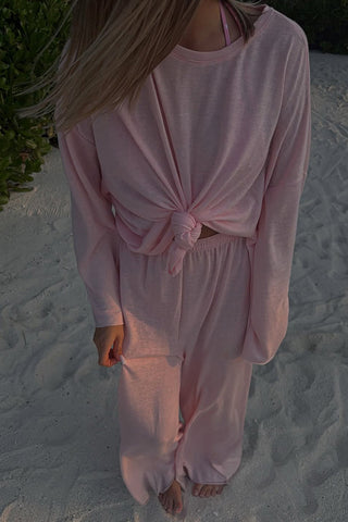 Sheer Relaxed Long Sleeve Top