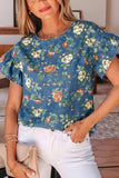 Floral Puff Sleeve T-Shirt