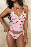 Cherry Print Tankini Set