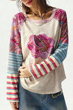 Patchwork Long Sleeve Top