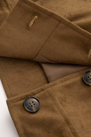 Fringe Lapel Button-Front Jacket