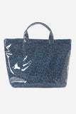 Striped Tote Bag with Handles