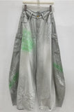 Graphic Script Pocket Baggy Jeans