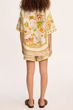 Boho Print Shirt and Shorts Set