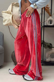 Striped Side Wide-Leg Sweatpants