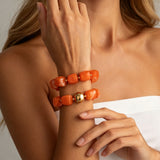Chunky Beaded Stretch Bracelet