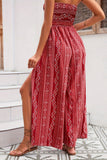Printed Boho Wide-Leg Jumpsuit