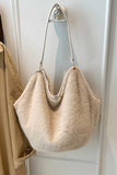 Faux Fur Slouchy Shoulder Bag