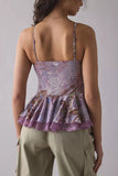 Flowy Ruffled Spaghetti Strap Blouse