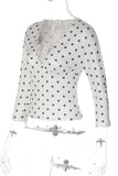 Polka Dot V-Neck Crop Top