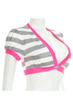 Striped Crop Top with Trim