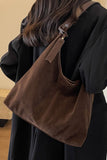 Slouchy Suede Hobo Shoulder Bag