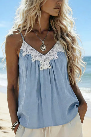 Lace Trim V-Neck Camisole