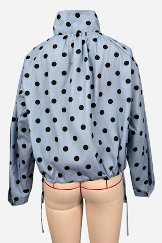 Button-Up Polka Dot Jacket