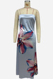 Strapless Maxi Floral Vacation Dress