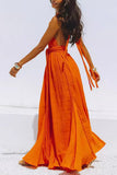 Halter Maxi Dress with Flowing Design