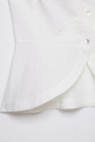 Tie-Neck Button Front Blouse