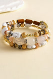 Multi-Strand Beaded Charm Bracelet Set