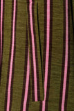 Striped Peter Pan Collar Toggle Jacket