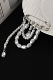 Multi-Strand Layered Pearl Brooch