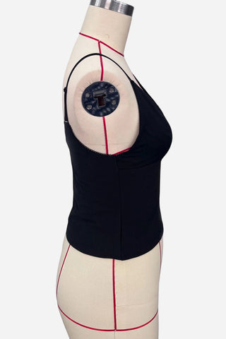 Patterned V-Neck Camisole Top