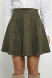 High-Waist A-Line Flare Mini Skirt