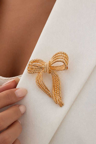 Floral Bow and Cloud Brooch