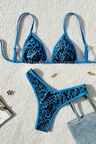 Print Tie-Back Bikini Set