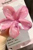 Flower-Shaped Hair Claw Clip
