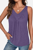 Sleeveless V-Neck Tank Top