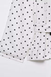 Polka-Dot Belted Lapel Trench Jacket