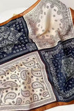 Patchwork Geometric Print Square Scarf