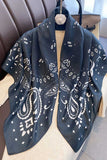 Paisley Print Square Scarf