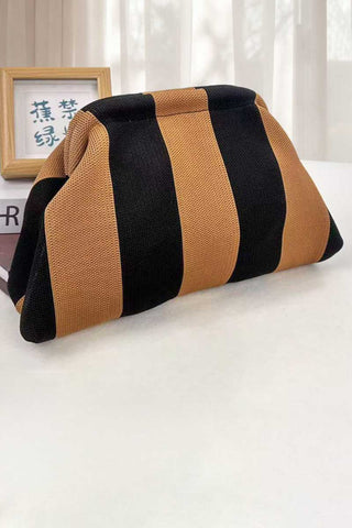 Geometric Stripe Cosmetic Bag