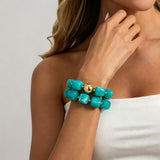Chunky Beaded Stretch Bracelet