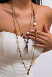 Pearl Layered Chain Necklace