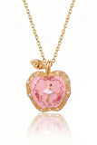 Ballerina Charm Apple Locket Necklace