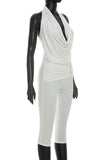 Halter Neck Pants Set