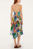 Vibrant Printed Midi Dress