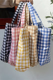 Gingham Everyday Carryall Tote Bag