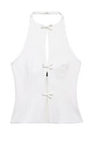 Halter Bow Detail Tank