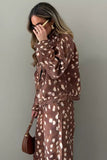 Animal Print Button-Front Denim Jacket