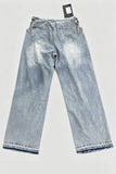 Crystal-Trim Straight Jeans