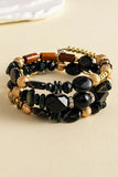 Multi-Strand Beaded Charm Bracelet Set
